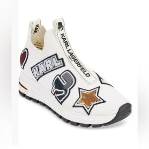 Karl Lagerfeld Women's Melosa Slip-On Graphic Sneakers